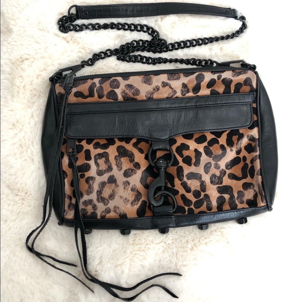 Rebecca Minkoff ‘MAC’ leopard calfskin crossbody